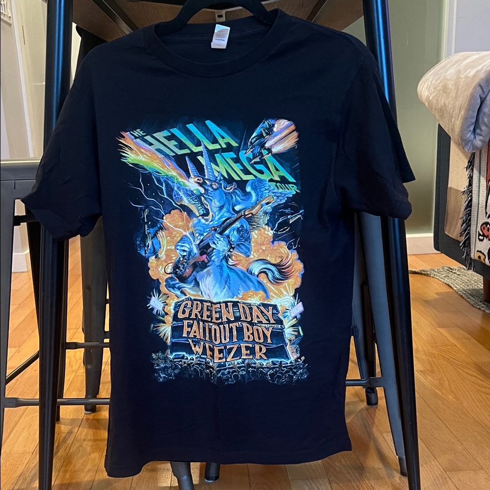The “Hella Mega Tour” - Green Day, Fall Out Boy, Weezer Graphic T-Shirt (2021)